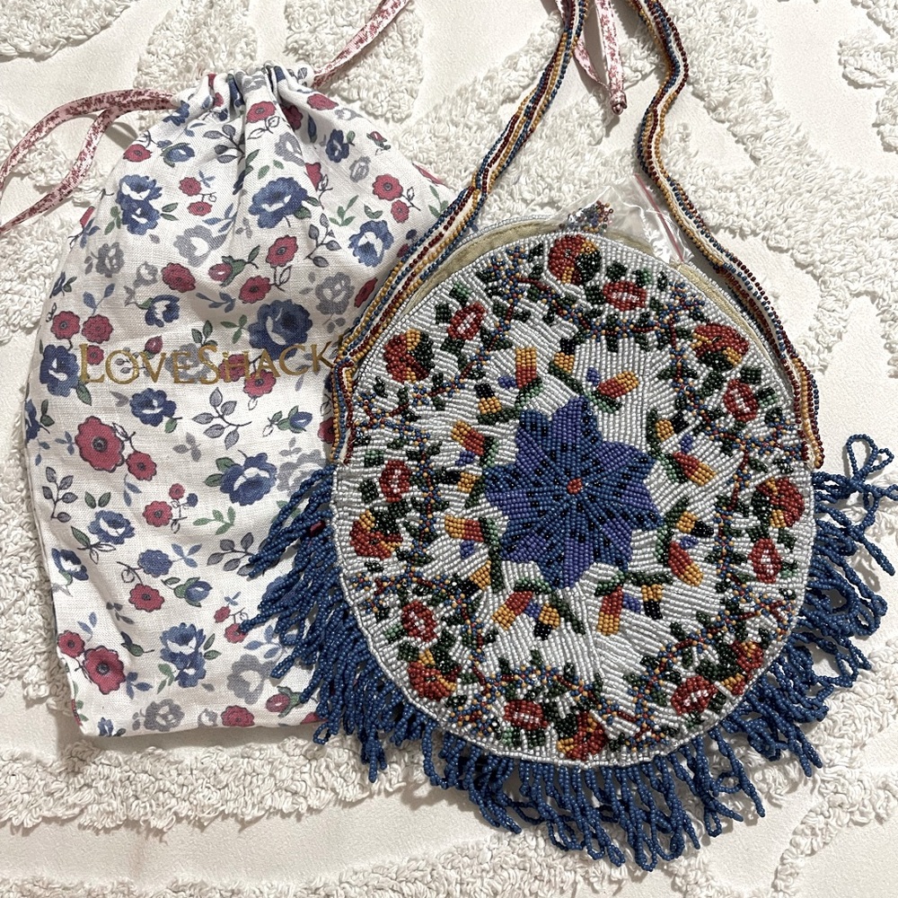 LoveShackFancy beaded bag